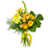 Yellow bouquet of roses and chrysanthemum. Norway